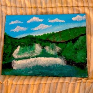 Waterfall and forest